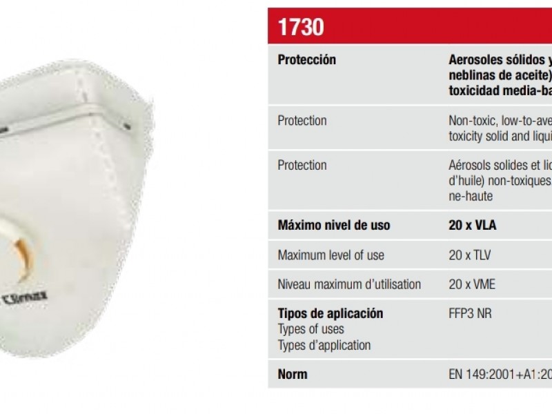 Climax 1730(FFP3) mask 口罩