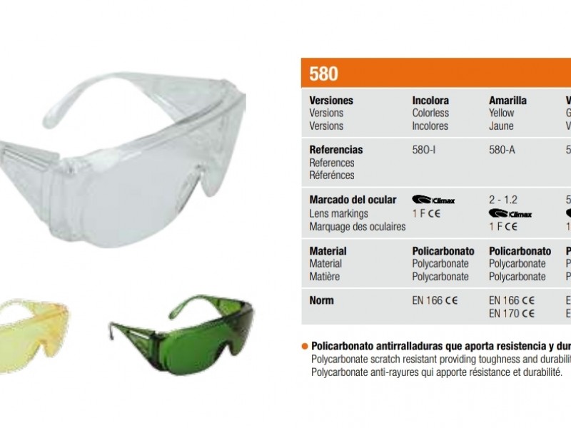 Climax 580-I Clear eyewear 透明眼鏡
